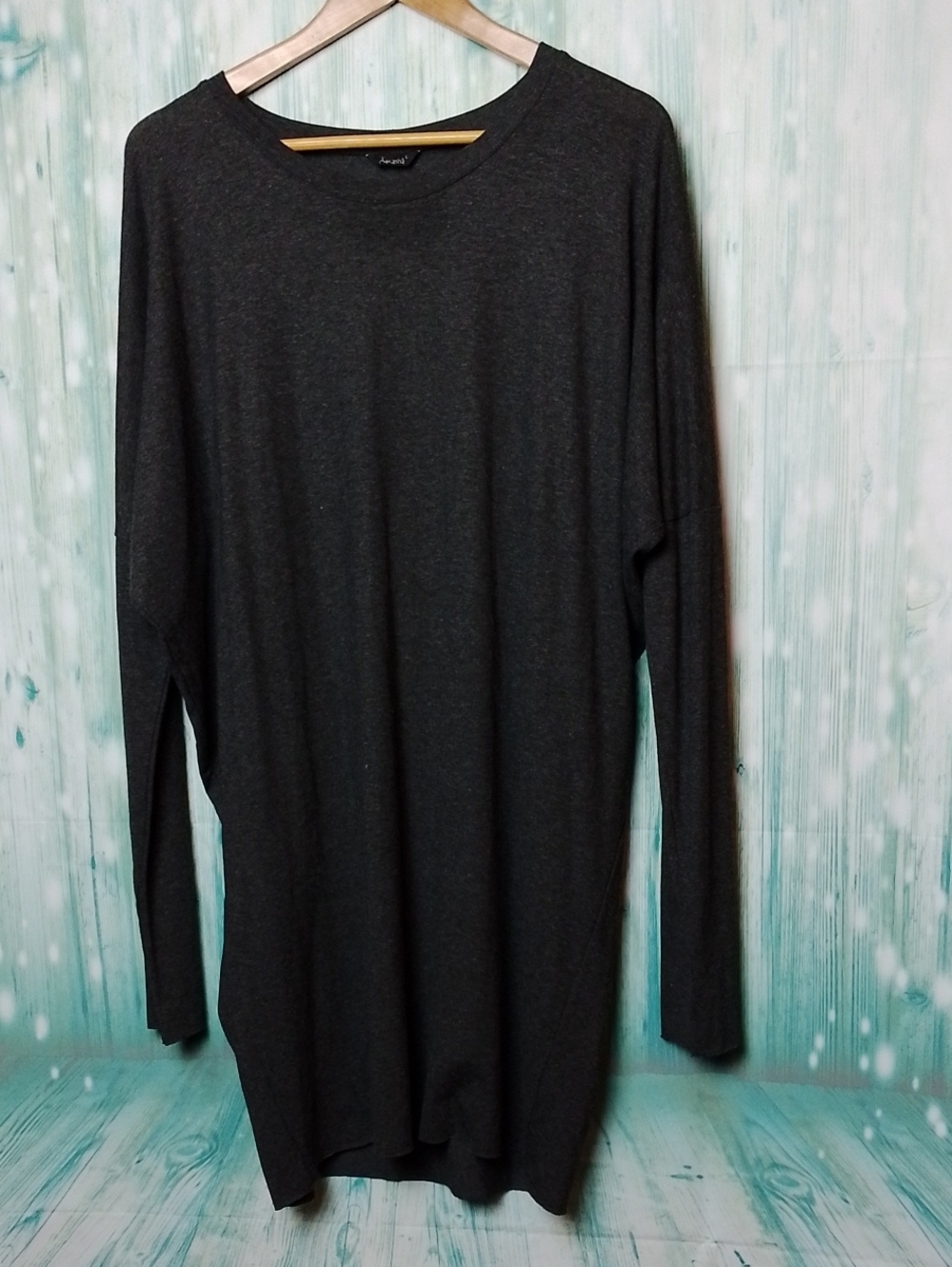 Aakasha Oversized  Tunic Dress Batwing Long Sleeve